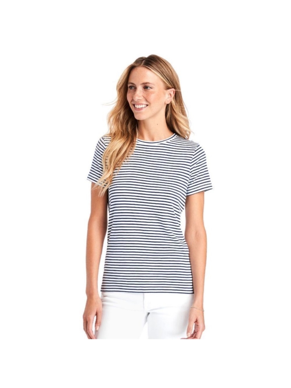 Vineyard Vines Pima Cotton Striped Simple Crewneck Tee - Picture 2 of 9